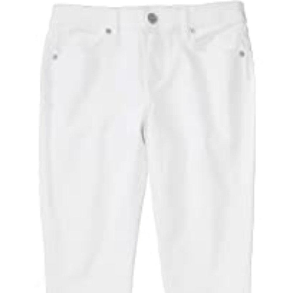 ANN TAYLOR White Stretch Slim Fit 5 Pocket  18